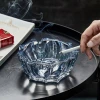 personalized creative designer outdoor cigar Amber Polychromatic Crystal Bar Custom Nordic Style high-end Glass Ashtray