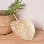 Personalized Palm Hand Fans Palm Leaf Hand Fans