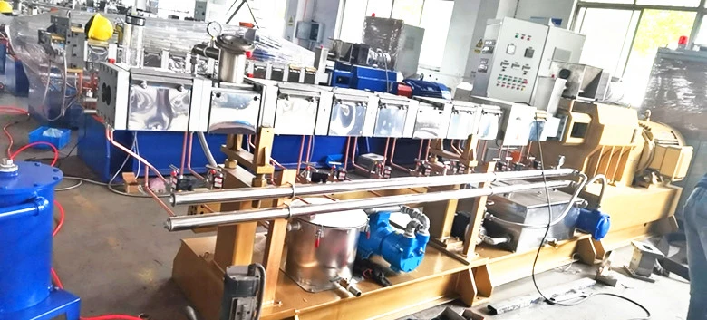 PET waste film recycling twin screw plastic Extruders KET65/Food puffing machine