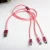Import Phone Accessories Mobile Usb Cable Colorful Micro Braided 3 In 1 Charger Cable from China
