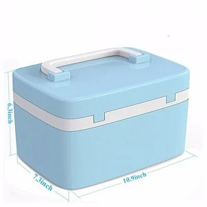 Pill box with Combination Lock, plastic Pill box case, lockable pill box for home