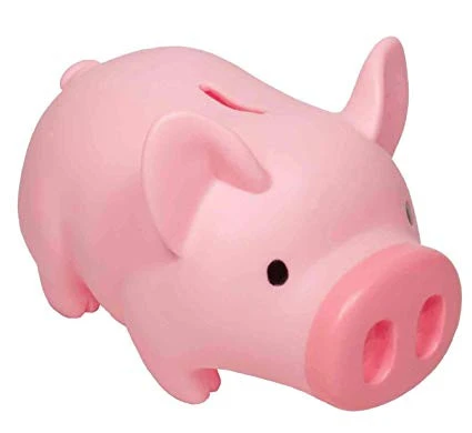 pink unbreakable soft pvc custom pig money box rubber