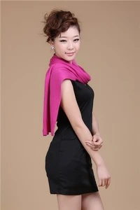 Plain knitted pure 100% cashmere women neckwear
