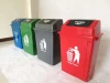 Plastic 2 compartment dustbin recycling waste bin 20 litre