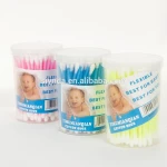 Plastic box packing disposable cosmetic cotton bud