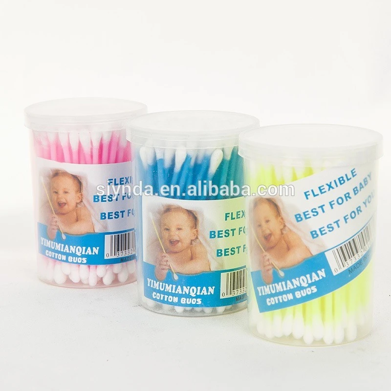 Plastic box packing disposable cosmetic cotton bud