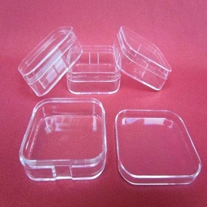 Plastic clear compact blush powder case eyeshadow box,eyebrow powder case