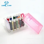 plastic house style sewing kit box set for needlework