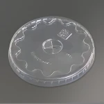 plastic lid PET 85mm Wholesale Disposable Plastic Lid flat cover eco friendly Non Spill Lid For cup 300ml High-quality