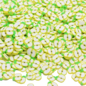Polymer Clay Fruit Apple Beads for Art Crafts for Jewellery Making