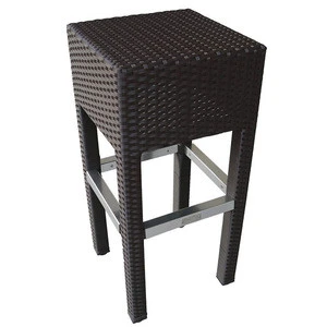 Popular bar furniture black Rattan bar chair