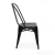 Import Popular Cheaper Price Black Powder Coating Commercial Furniture restaurant vintage Industrial metal dining chair from China