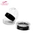 Import popular compact double powder case round black blush pressed box empty eyeshadow palette from China