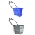 Import Popular grocery/store supermarket plastic shopping basket rolling basket from China