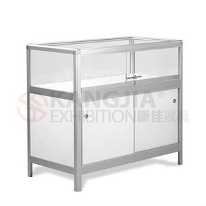 portable aluminum glass display showcase for exhibition booth