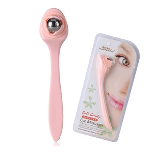 Portable eye care massage roller product pen shape plastic handle manual eye massager