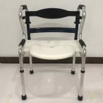 portable folding elderly disabled medical aluminum shower commode  toilet chair with seat