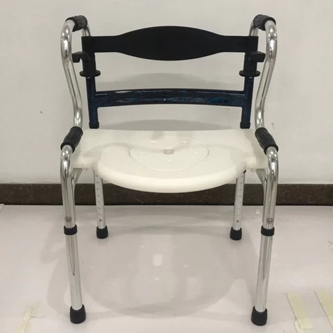 portable folding elderly disabled medical aluminum shower commode  toilet chair with seat