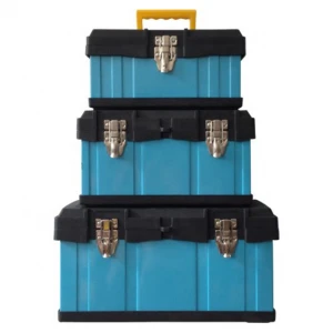 Portable Utility Plastic Tool Box Set Organizer Tool Case Storage Box