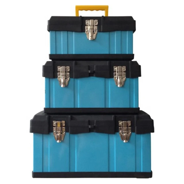 Portable Utility Plastic Tool Box Set Organizer Tool Case Storage Box