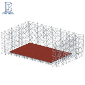Powder coated steel ring lock scaffolding layer truss iron scaffolding system for device