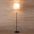 Import Practical indoor lighting simple metal frame floor lamp, large rectangle fabric lamp shade from China