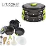 Premium Quality 8pcs Mini Portable Non Stick Aluminum Outdoor Cookware Set