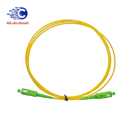 Premium quality  extreme low insertion G657B3  SC/APC-SC/APC  patch cord single mode simplex fiber optic patch