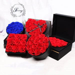 Preserved roses flowers that lasts a year for preserved flowers wedding, roses preserved long lasting in box for girlfriend gift