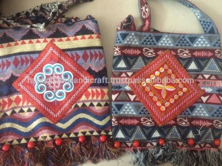 Pretty design brocade handbag, Vietnam design women bag