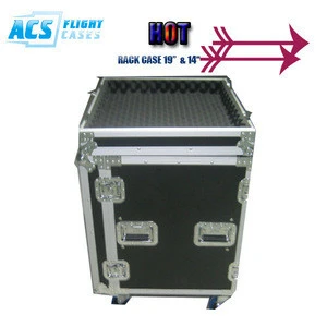 Pro Audio Road Case with Casters/rack case with folding dj table/folding rack case flight case with dj table