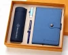 promotional Business gift set with vacuum flask and metal pen and USB and notebook