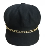 Promotional Customized Logo Wool Blended Beret Hat For Woman