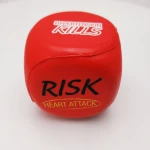 Promotional High Quality Red PU Dice Stress Ball Toy Custom Soft PU Foam Dice Shaped Ball For Game And Relax