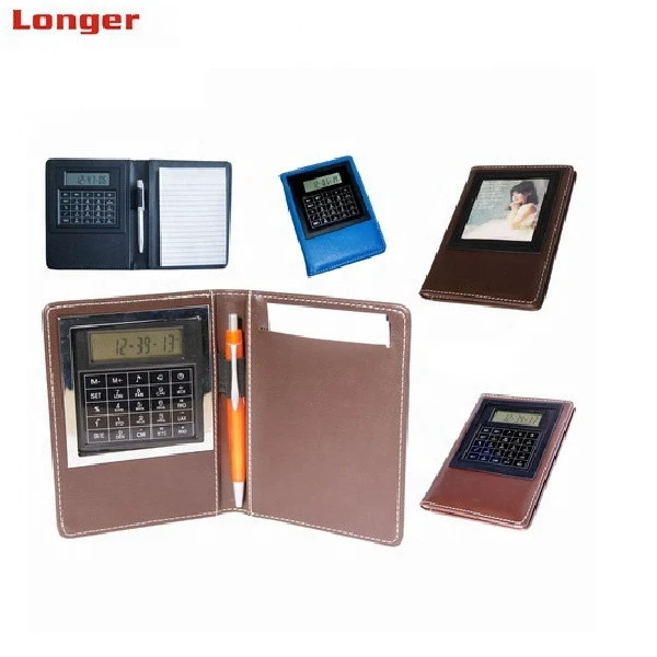 Promotional Leather Scientific Calculators With Notepad LG3032