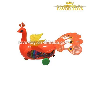 Promotional toy pull line toy animal for kids plastic animal toys
