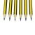 Import Promotional wholesael wooden  pencils 2b with  eraser, triangle hb pencils with stripe lines in bulk packing from China