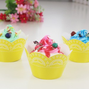 Pure Colorful Paper Cake Box Cups Tray Liner Baking Cupcake Kitchen Oven Tools Muffin Case Mold Bakeware Patisserie Accessories