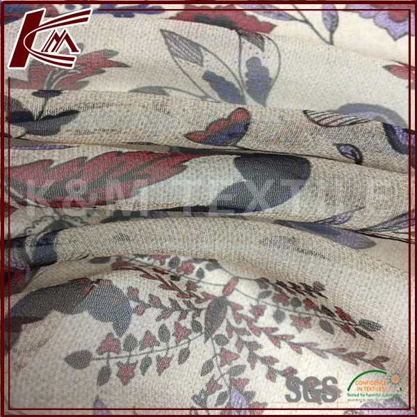 Pure silk fabric georgette silk woven pure printed georgette fabric