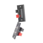 Push Release Type Stereo Speaker Terminal Strip Board Connector  ,2 Way Amplifier Spring Jointing Clamp Test Clip.