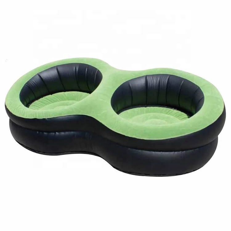PVC flocking inflatable sofa,outdoor inflatable furniture,inflatable footstool