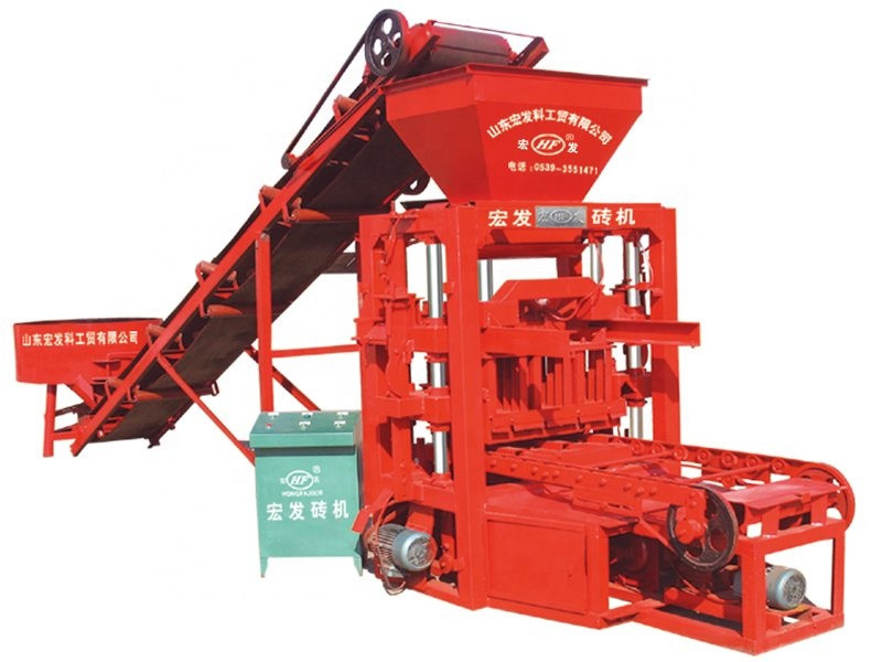 QT4 2 6brick making machinery / semi automatic machine for making cement brick with ISO CE