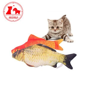 Realistic lifelike Plush Cat Fish toyPet Cat ChewToy ,Natural Cat Fishing Toy,  Interactive  Pet Cat Toy Fish