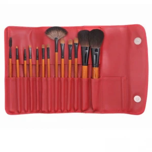 Red Color 13PCS Makeup Brushes Cosmetics Brush Tool