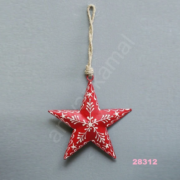 Red Star Christmas Decorative Wind Chime