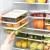 Import Refrigerator storage box can be divided into large and small size transparent crisper box with lid fruit and vegetable bento box from China