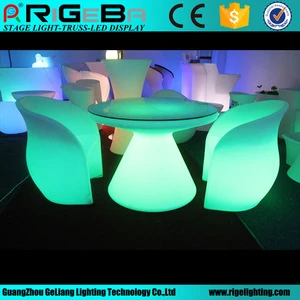 Remote RGB beach party led table and chair set