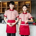 Restaurant Waiters and Waitress Uniforms, custom design work uniform wholesale