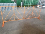 Road crowd control barrier /concert /events  orange / white / black barricades / metal  portable safety  fencing