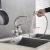 Import Rozin Matte Black Kitchen Faucet Led Pull Out Spout Kitchen Sink Mixer Tap with10inch Cover Stream Sprayer Head from China